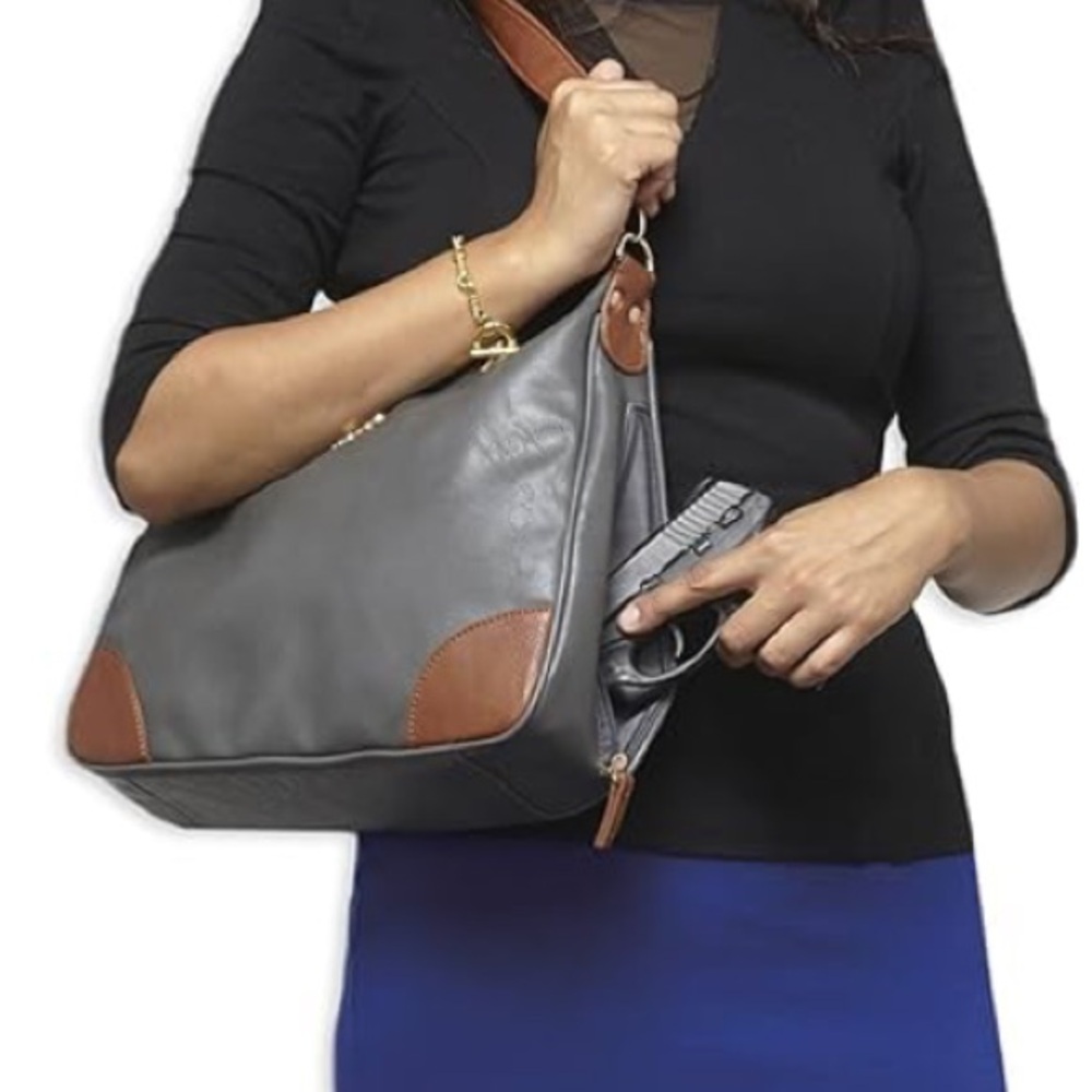 Bulldog Brown Conceal Weapon Carry Shoulder Bag